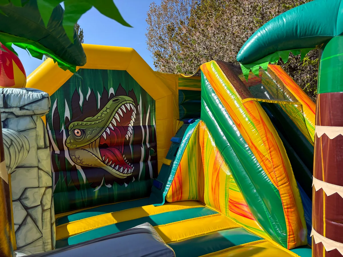 Hüpfburg T-Rex Detailansicht